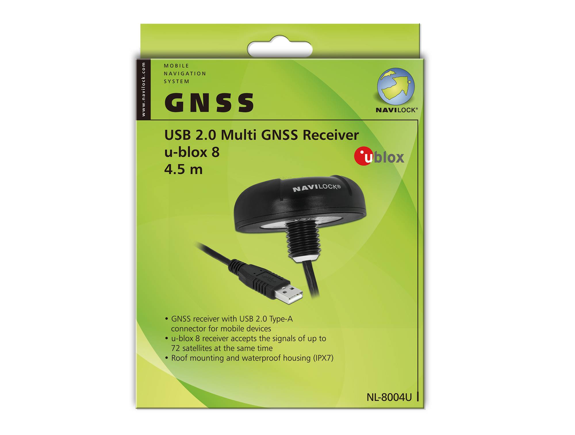 Navilock NL-8004U GPS receiver Black 1 pc(s)