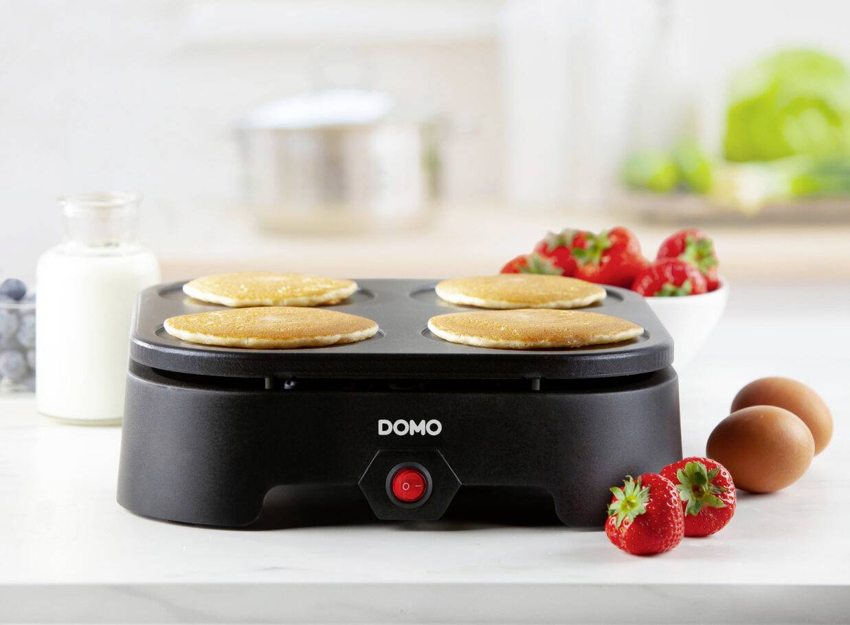 DOMO DO1094P Pancake maker Non-stick coating Black