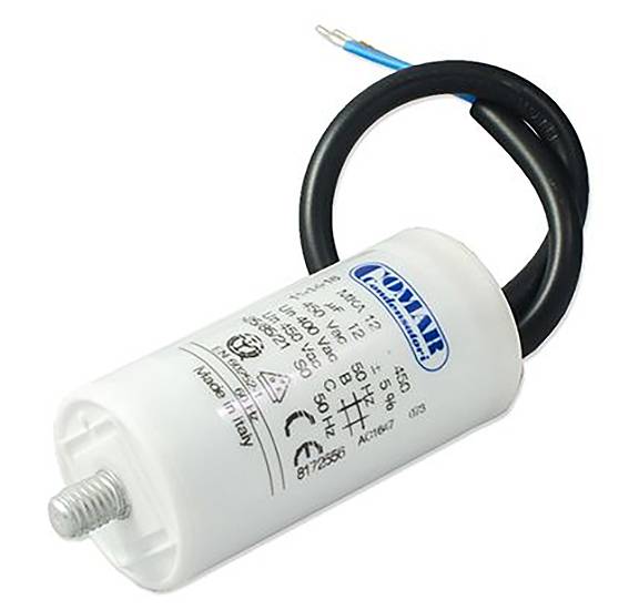 COMAR 600004 1 pc(s) Electric motor capacitor 2 µF 450 V AC 5 % (Ø) 25 mm