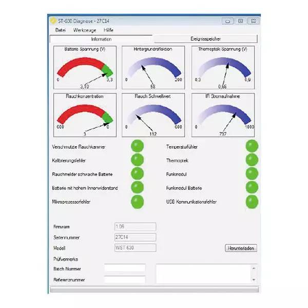 FireAngel Diagnostics cable / software