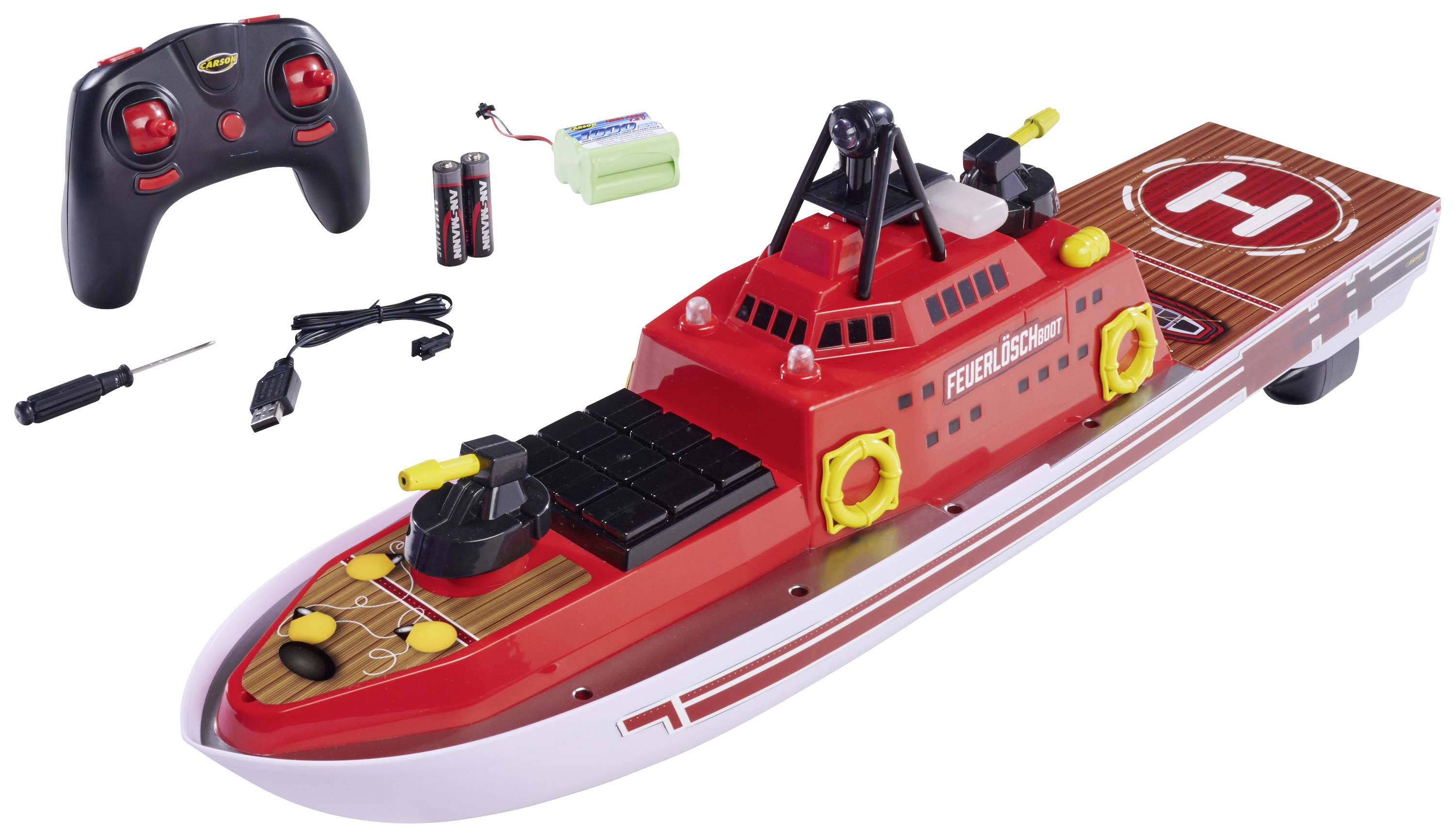 Carson Modellsport Fire-fighting boat RC model speedboat RtR 560 mm