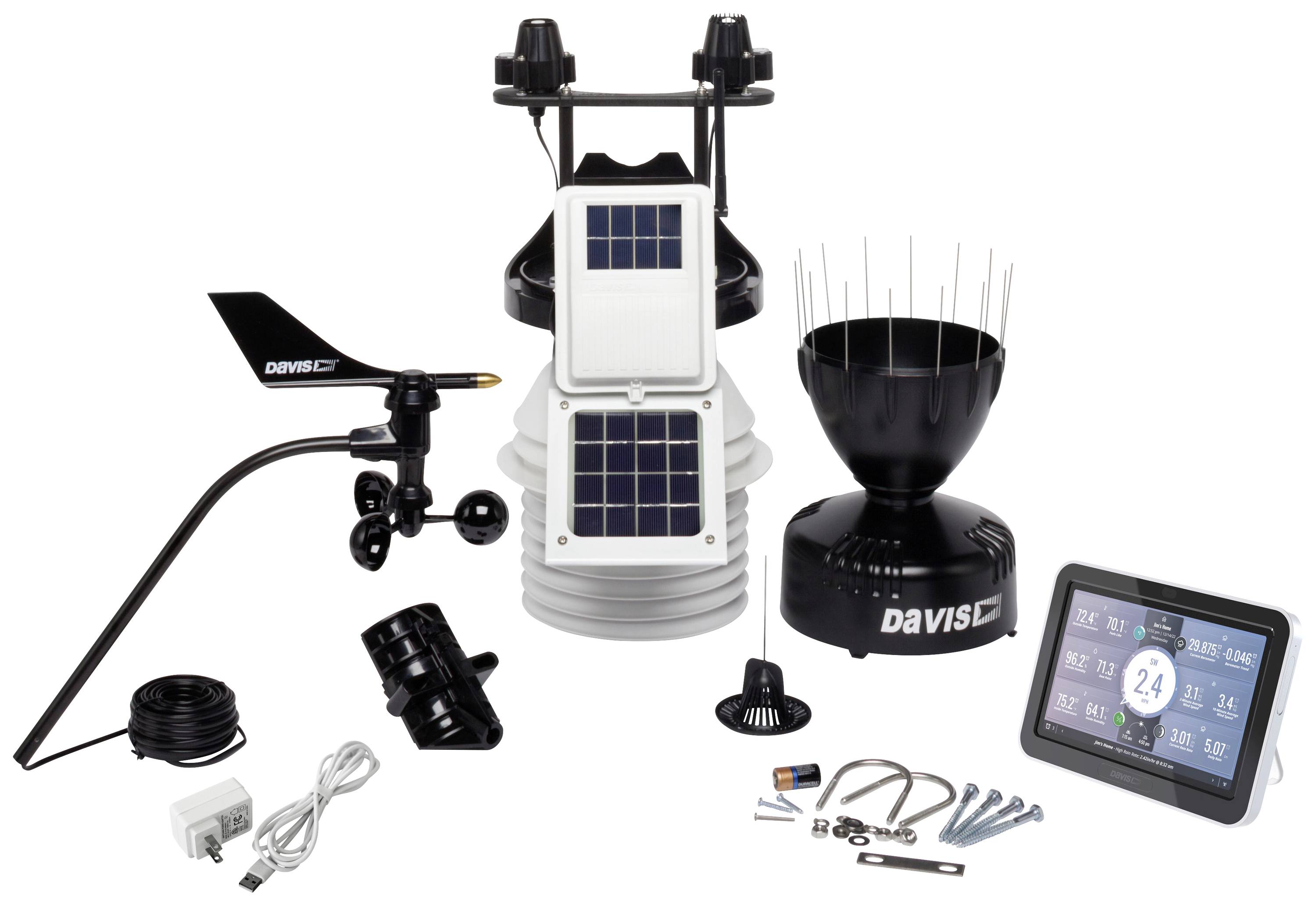 Davis Instruments VANTAGE PRO2 active Plus with console - EU 6263EU Wireless digital weather station Max. number of sensors 80