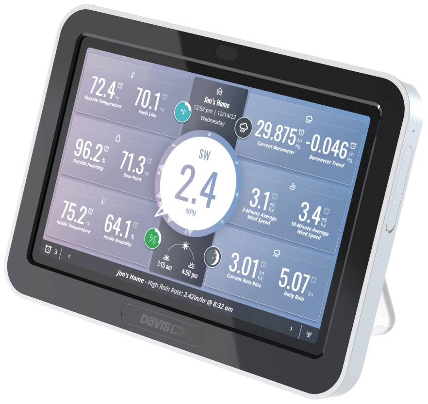 Davis Instruments Weatherlink Touch Console 6313EU Wireless digital weather station Max. number of sensors 80