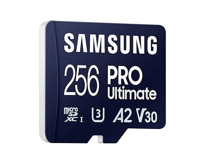 Samsung PRO Ultimate microSD card 256 GB Class 3 UHS-I , v30 Video Speed Class, A2 Application Performance Class incl. USB card