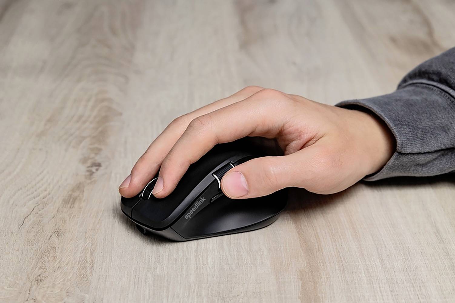 SpeedLink LIBERA Mouse Bluetooth®, Radio Optical Black 5 Buttons 1000 dpi, 1600 dpi, 2400 dpi, 3200 dpi Quiet keypad, Built-in