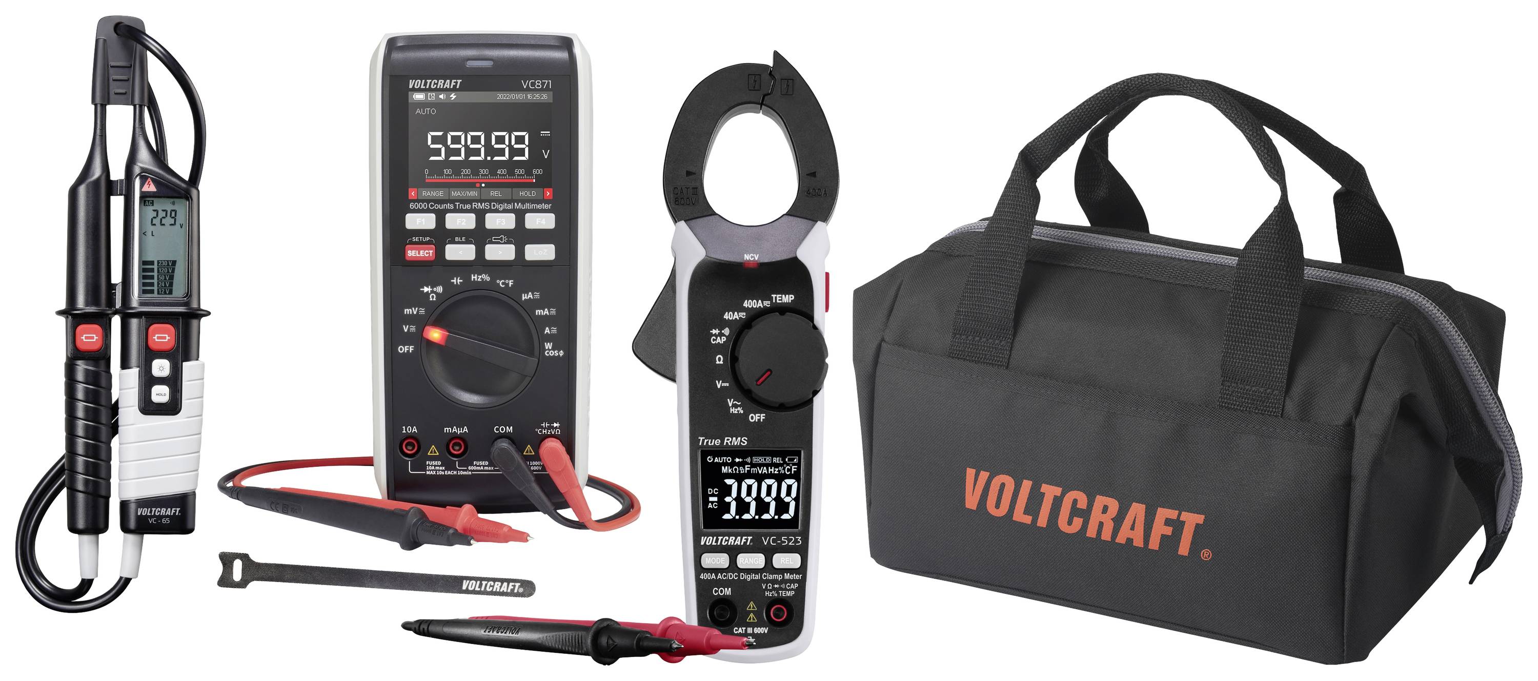 VOLTCRAFT Master electrician tester set