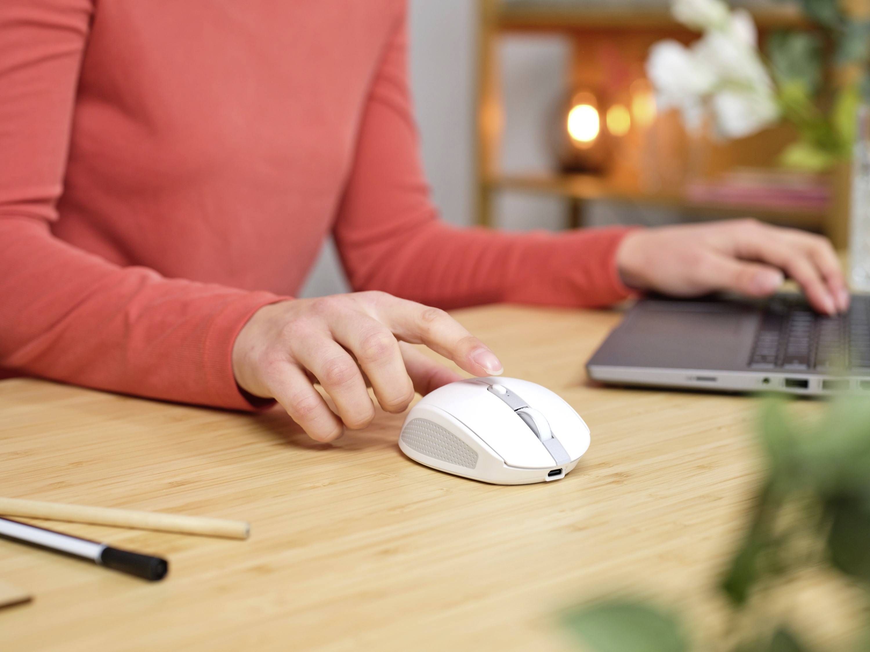 Trust OZAA COMPACT Mouse Radio Optical White 6 Buttons 3200 dpi Built-in scroll wheel