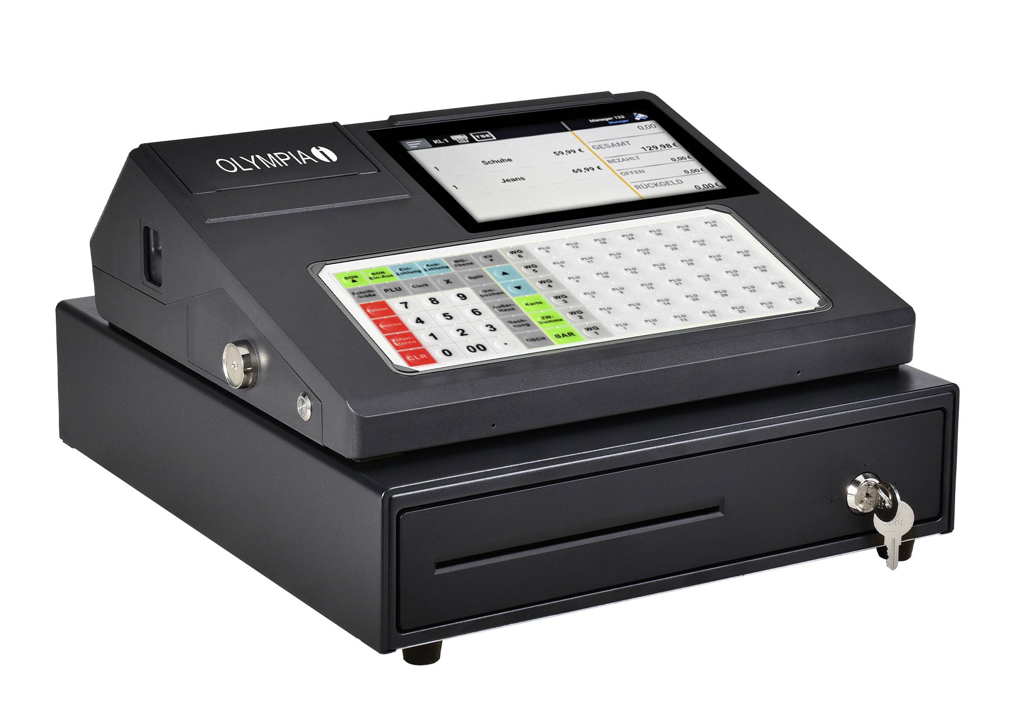 Olympia K 200+ Cash register Black