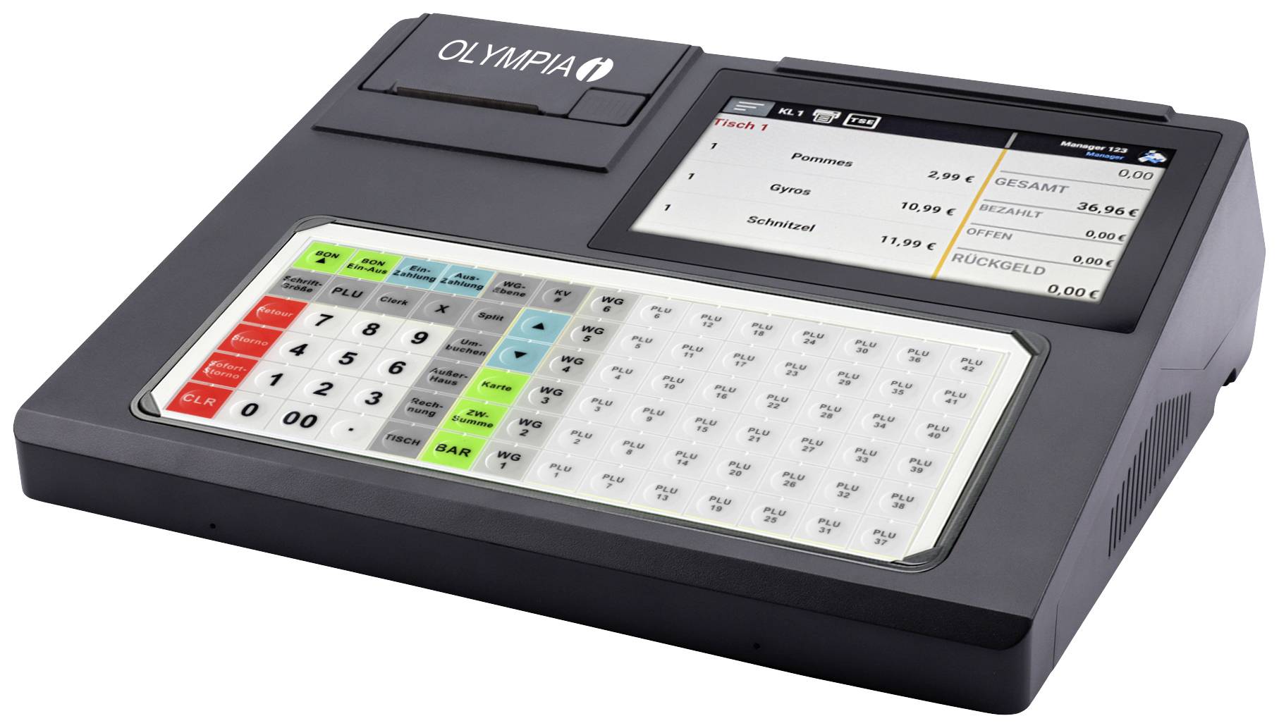 Olympia K 200+ Cash register Black