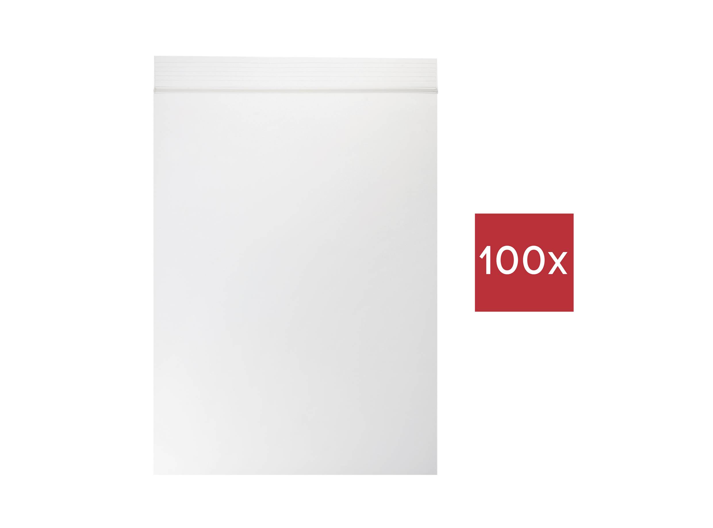 TRU COMPONENTS Grip seal bag w/o write-on panel (L x W) 120 mm x 80 mm Transparent Polyethylene (PE) 100 pc(s)