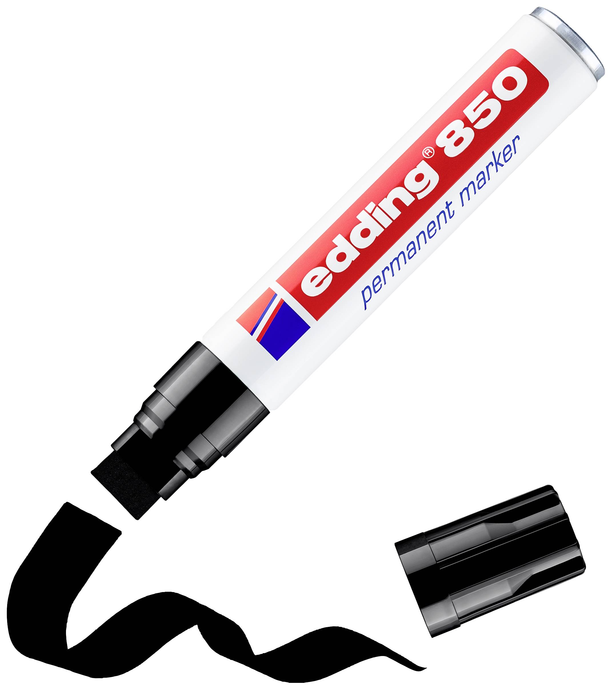Edding 4-850-1-4001 Permanent marker Black waterproof: Yes