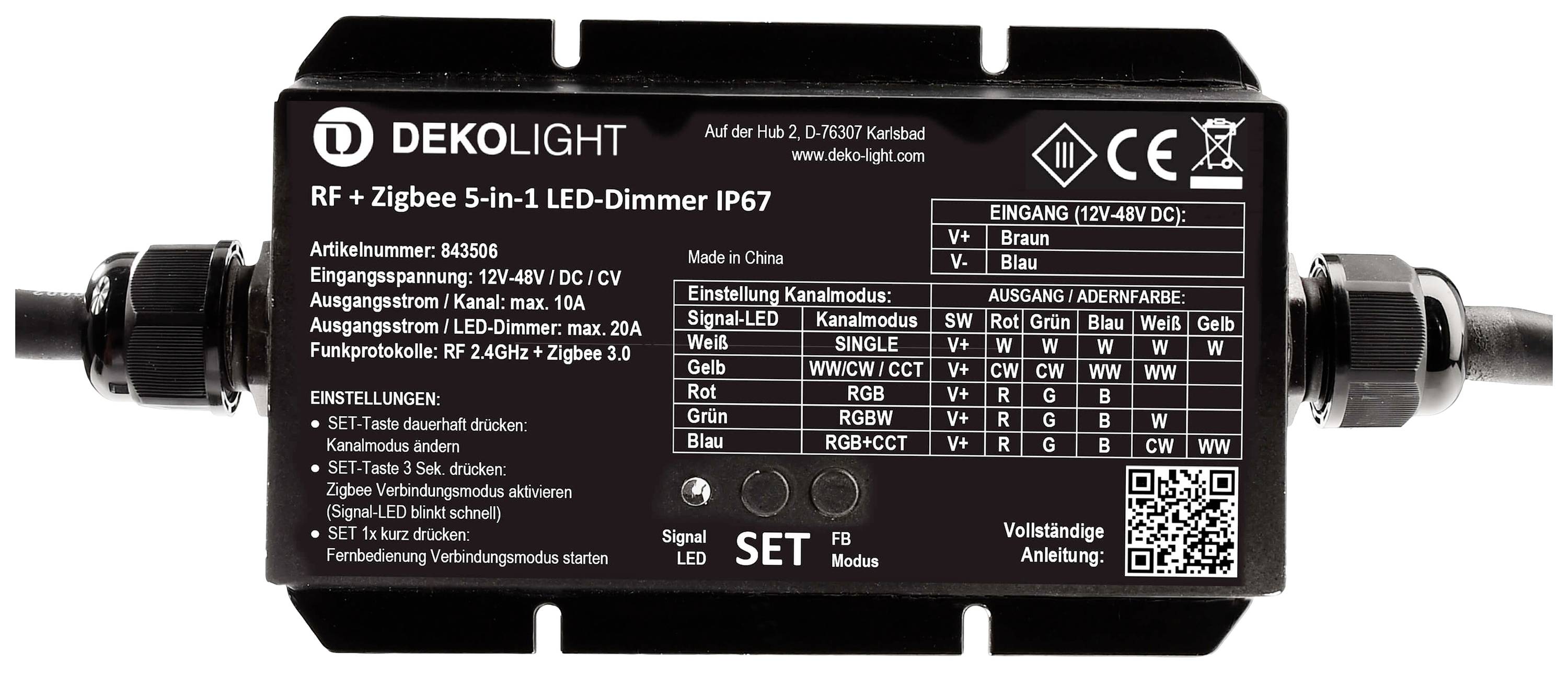 Deko Light 843506 Dimmer receiver 1 pc(s)