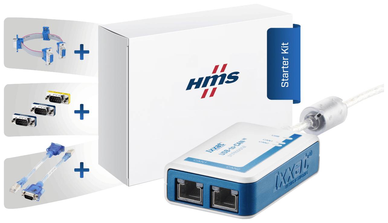 Ixxat USB-to-CAN V2 Starter Kit 1.03.0283.00001 CAN bus USB, RJ-45, CAN bus 5 V RMS 1 Set