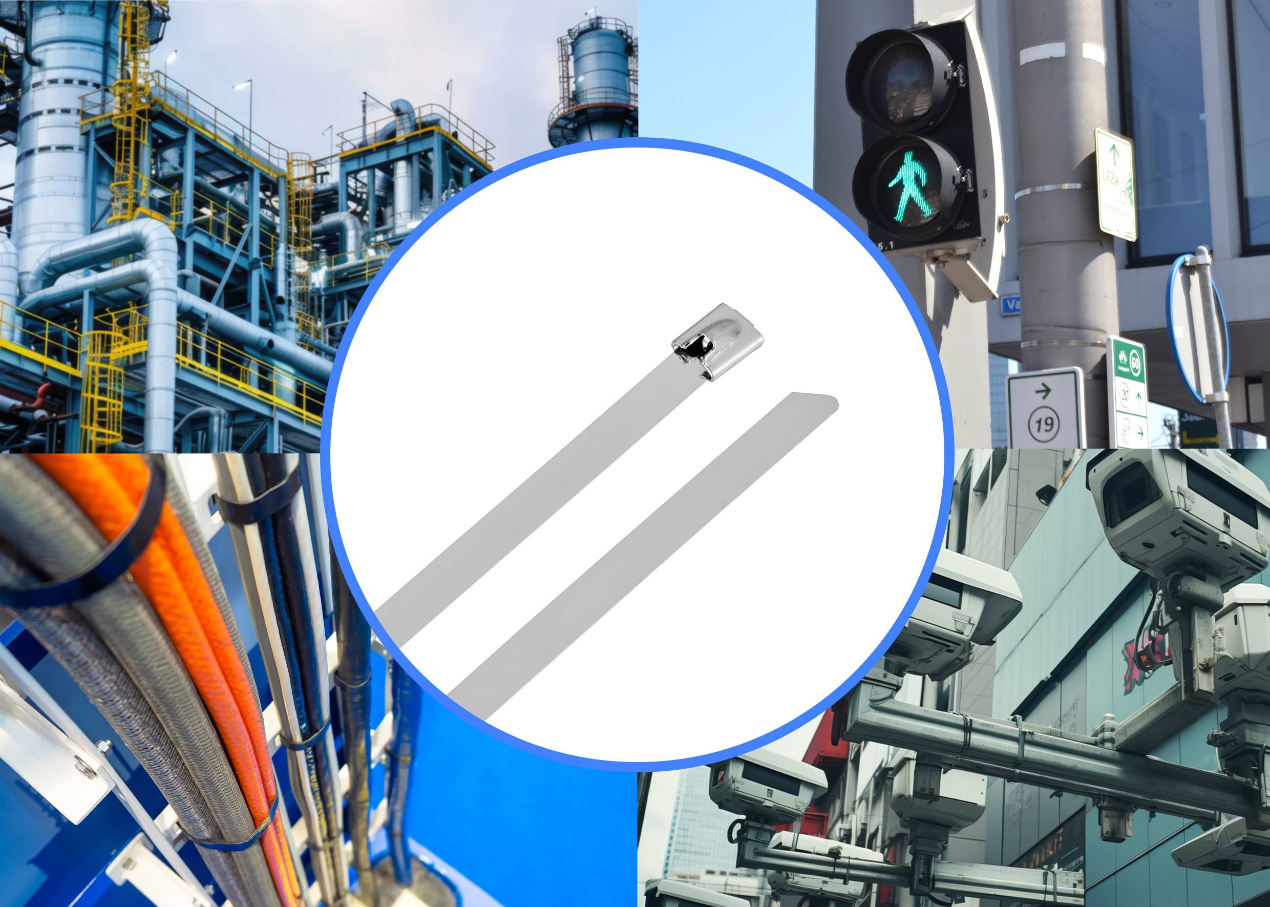 TRU COMPONENTS TC-12647588 Stainless steel ties 680 mm 7.9 mm AISI 304 100 pc(s)