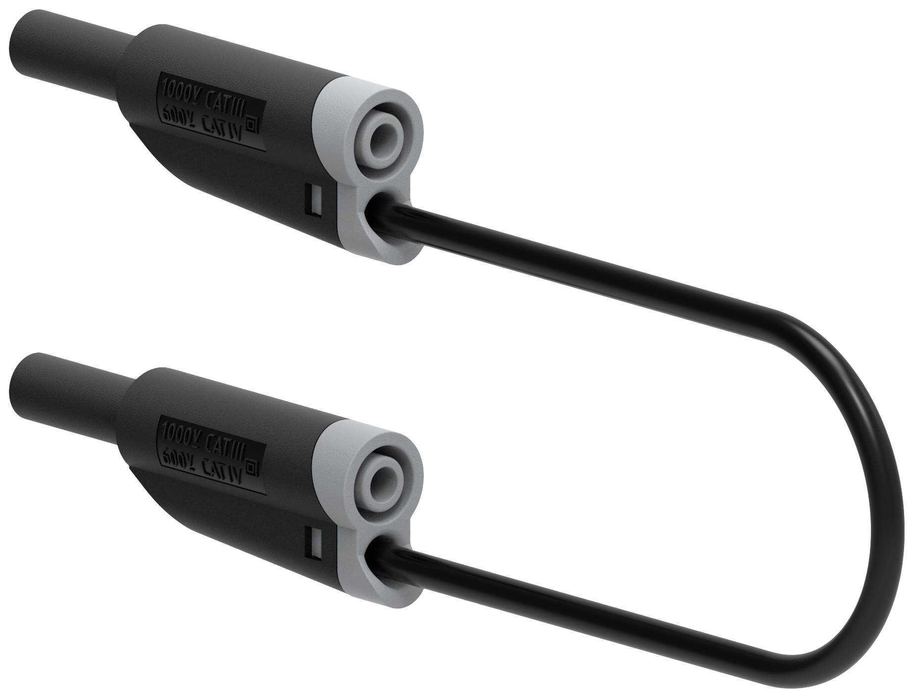 Electro PJP 2710-IEC-CD1-25N Test lead Banana jack 4 mm Banana jack 4 mm 25 cm Black 1 pc(s)