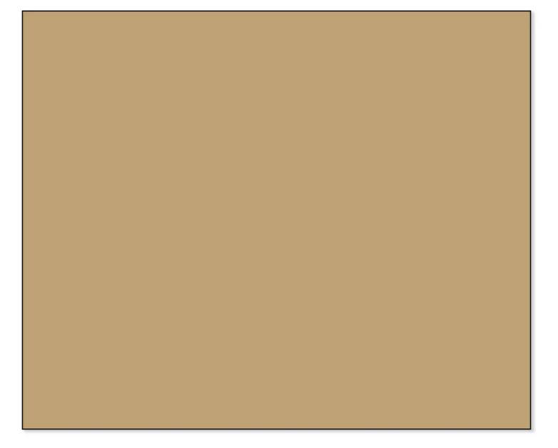 Simple square in brown colour, with no additional details or patterns.