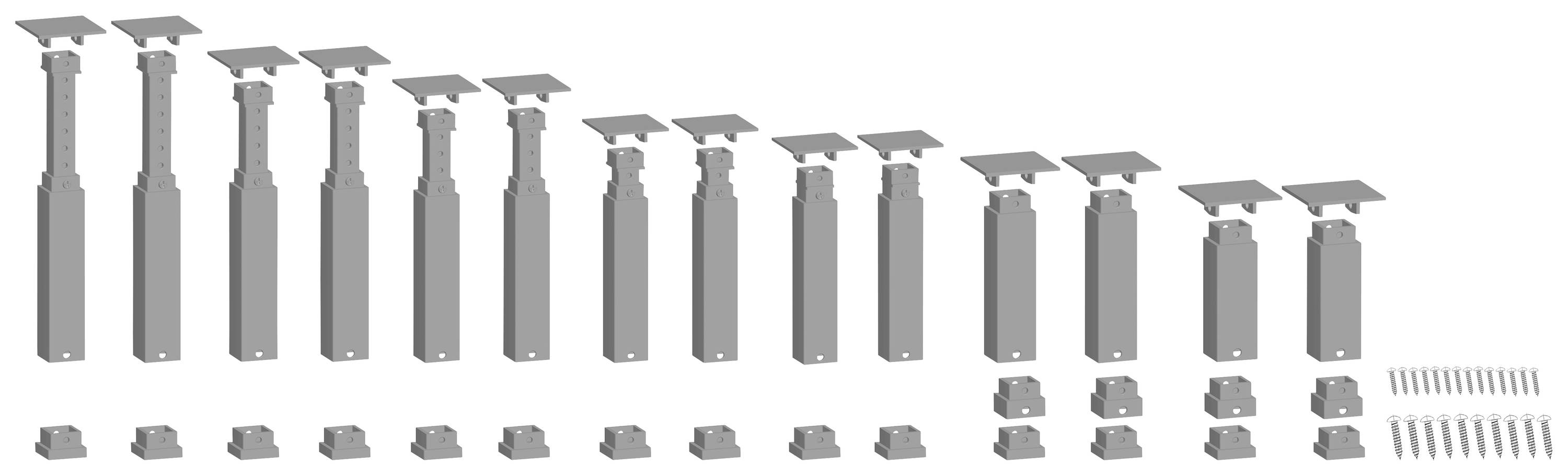 NOCH 53941 H0, TT, N Easy-Track pillar set