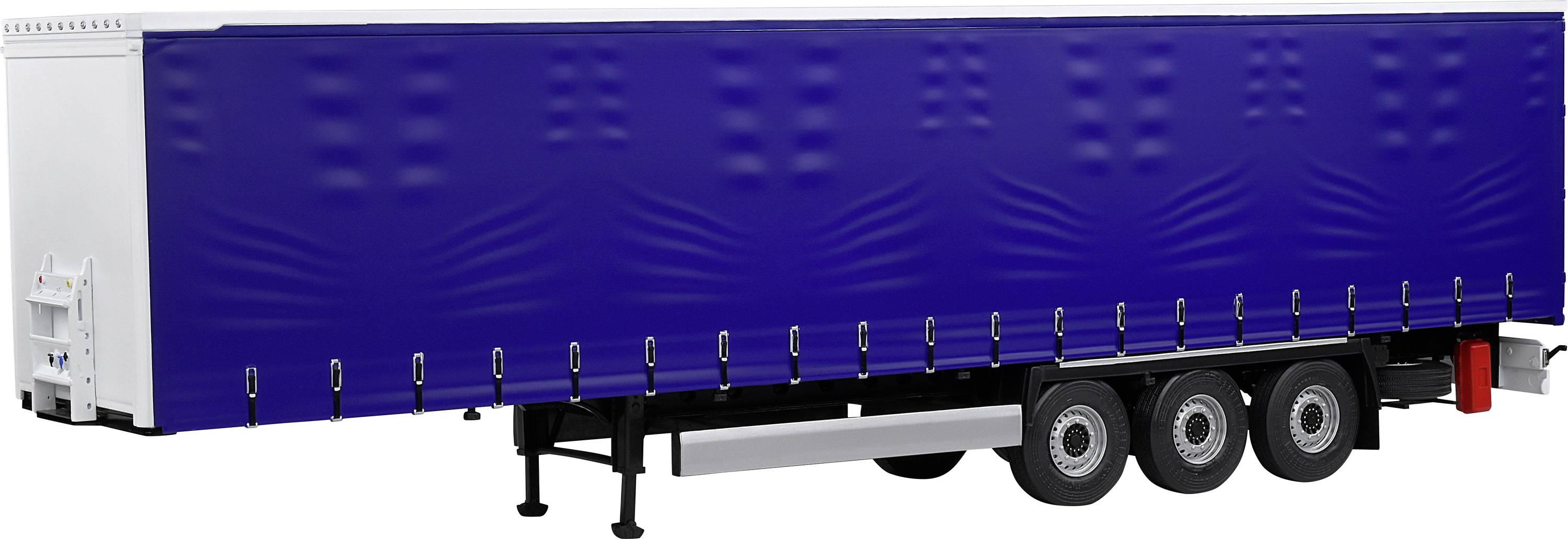 Solido Tarpolin Anhänger blau 1:24 Trailer