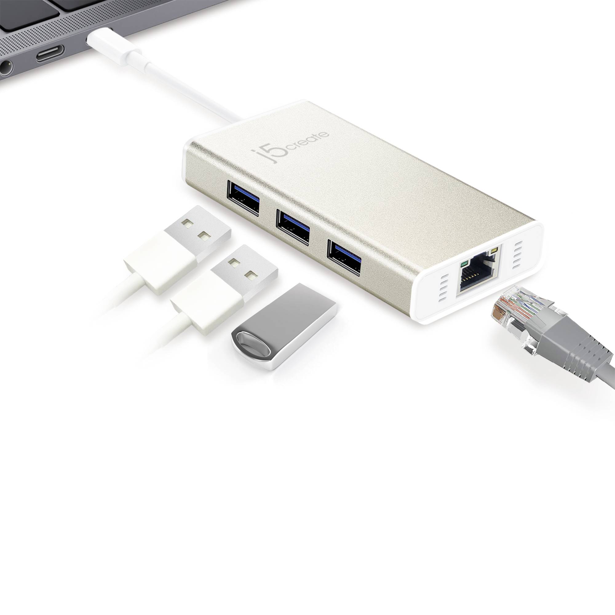 j5create USB-C® Adapter JCH471-N 0.145 m