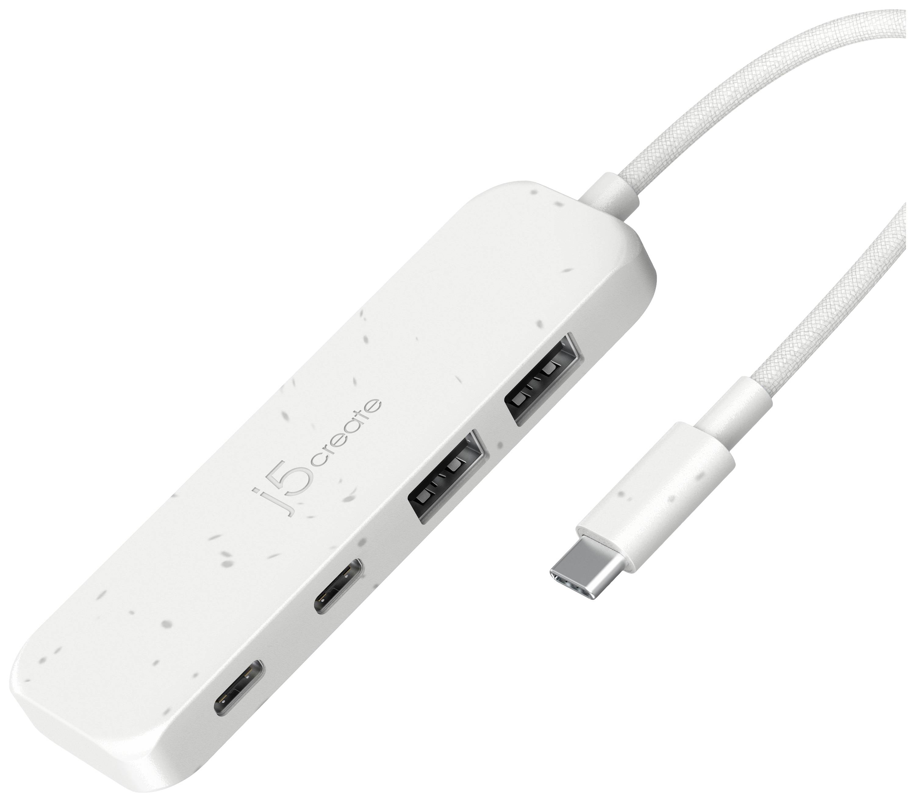 j5create JCH342EW-N 4 ports USB 3.2 2nd Gen hub White