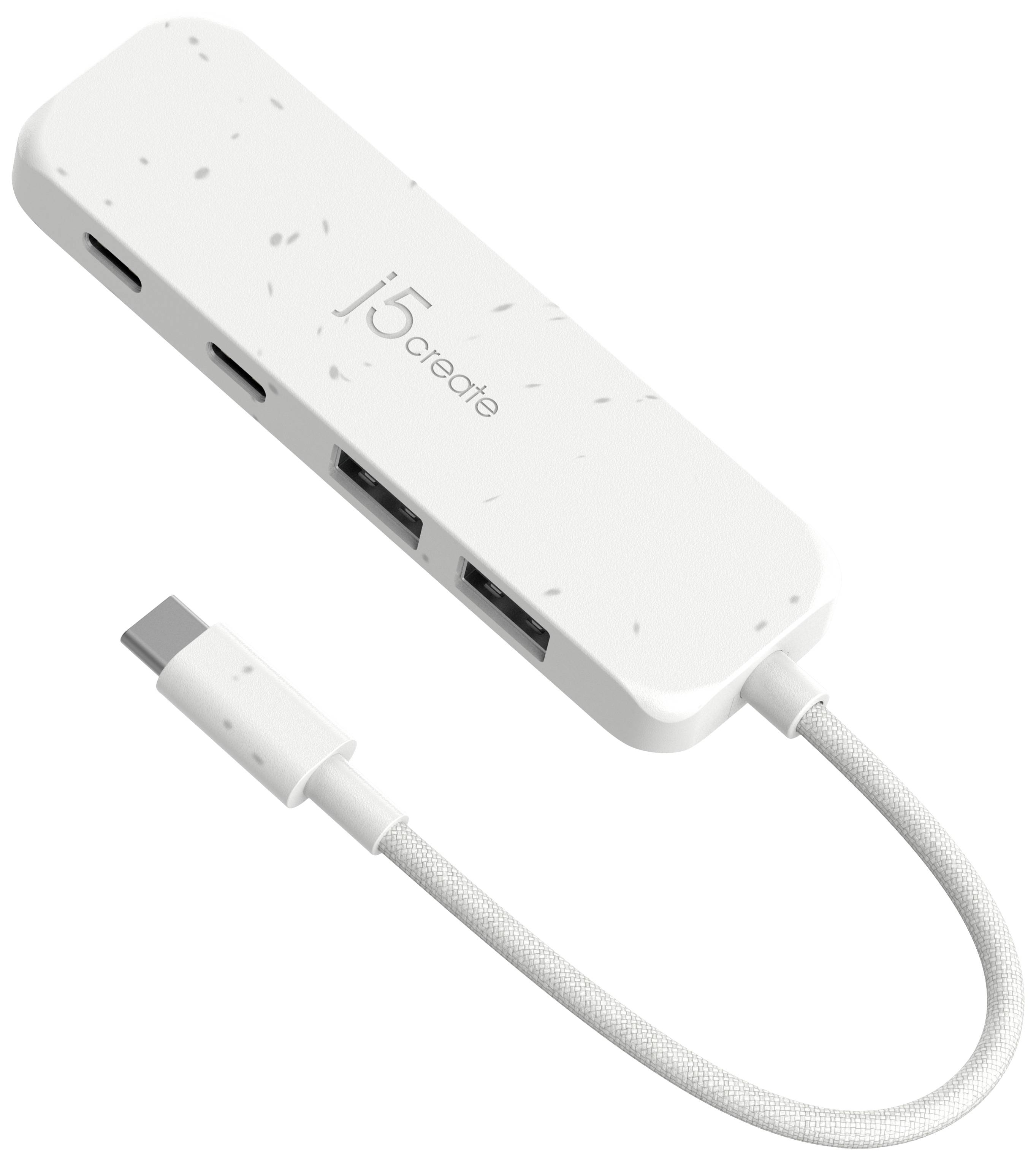 j5create JCH342EW-N 4 ports USB 3.2 2nd Gen hub White