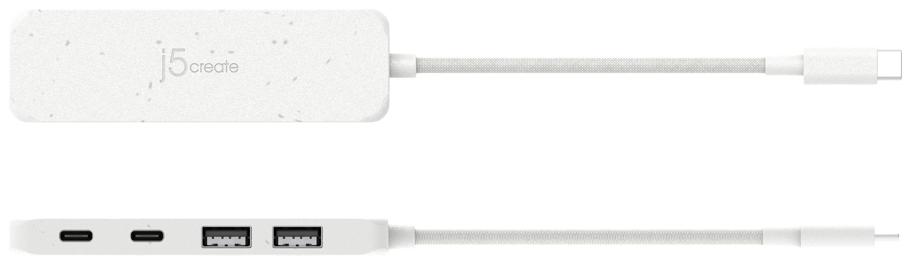j5create JCH342EW-N 4 ports USB 3.2 2nd Gen hub White