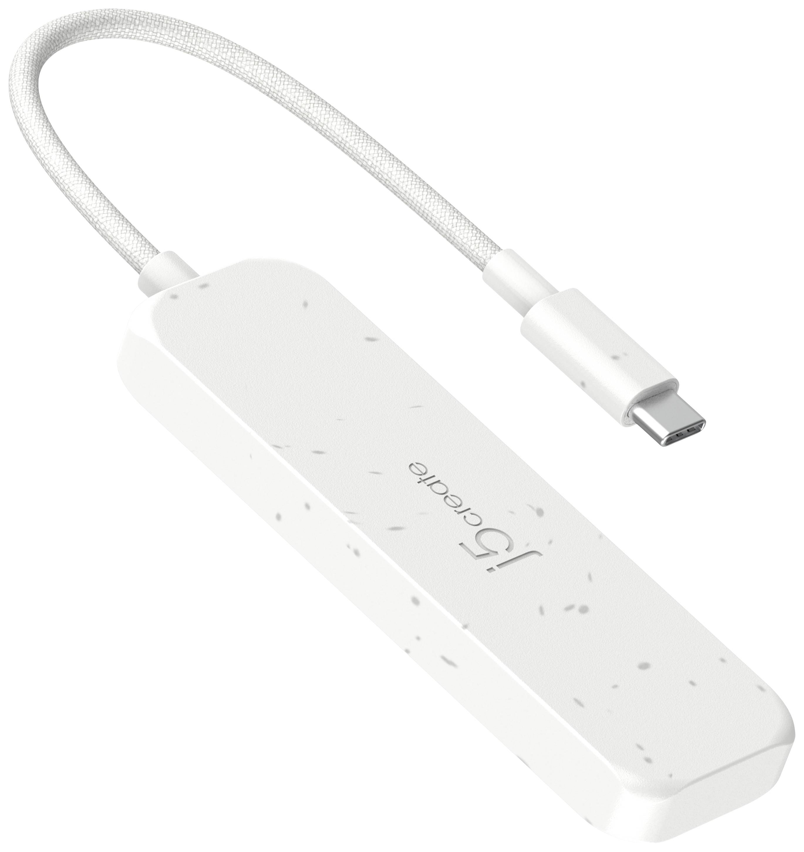 j5create JCH345EW-N 4 ports USB 3.2 2nd Gen hub White