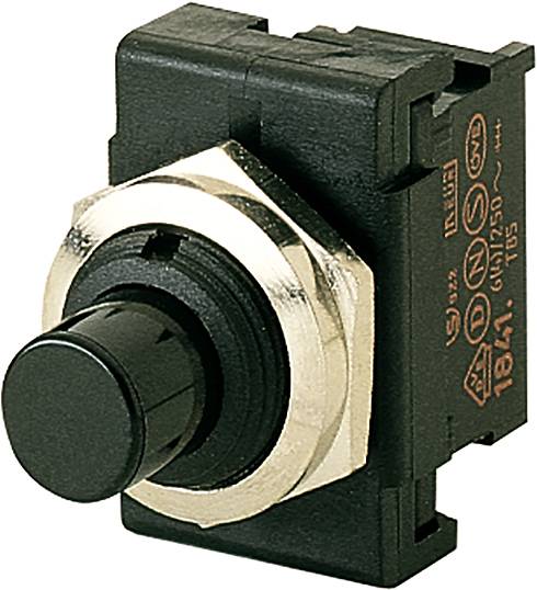 Marquardt 1841.1201 Pushbutton switch 1841.1201 250 V AC 6 A 1 x Off/On IP40 latch 1 pc(s)