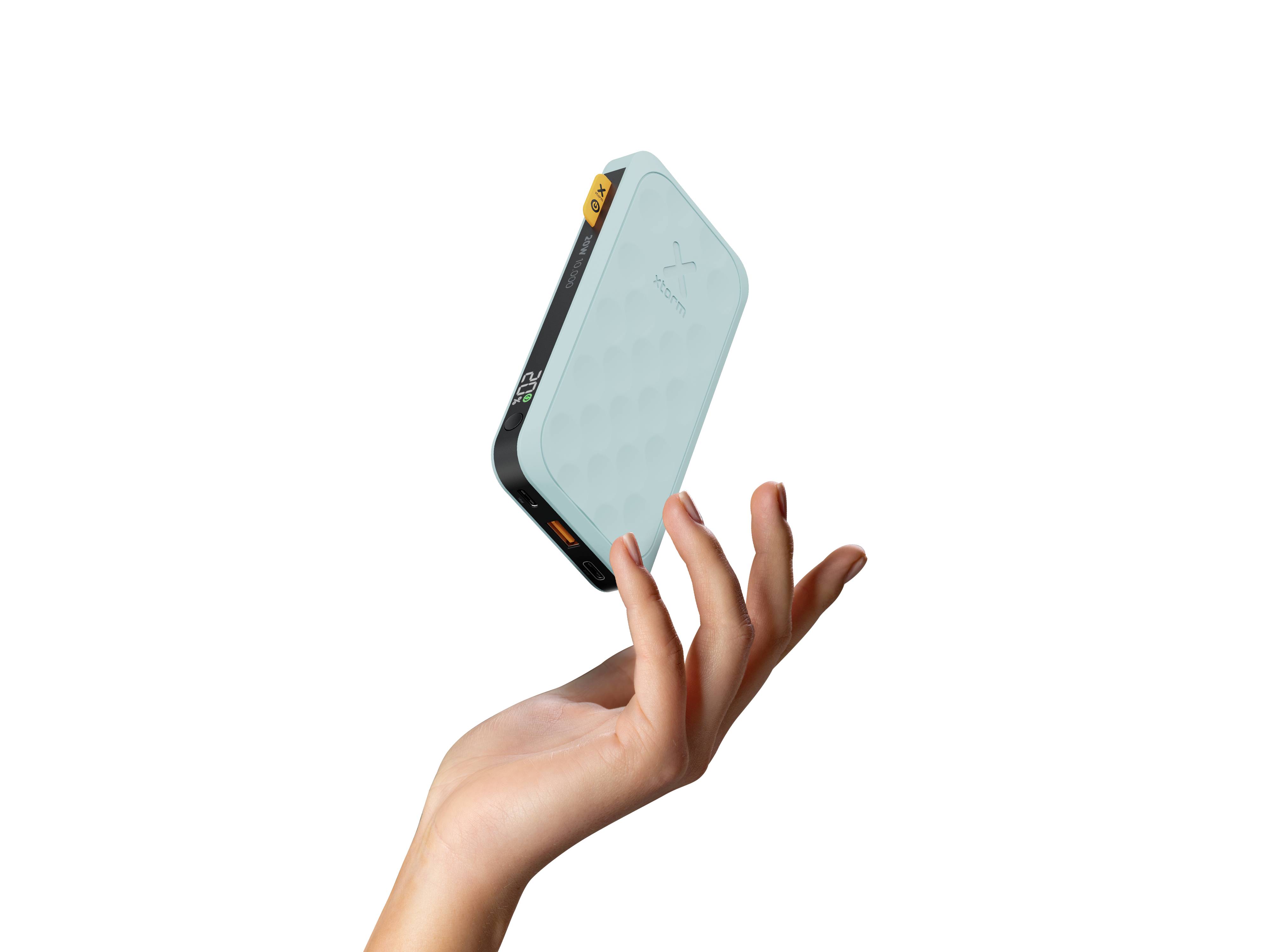 XTORM FS5102 USB-C® battery 10000 mAh LiPo USB type A, USB C® Blue-green