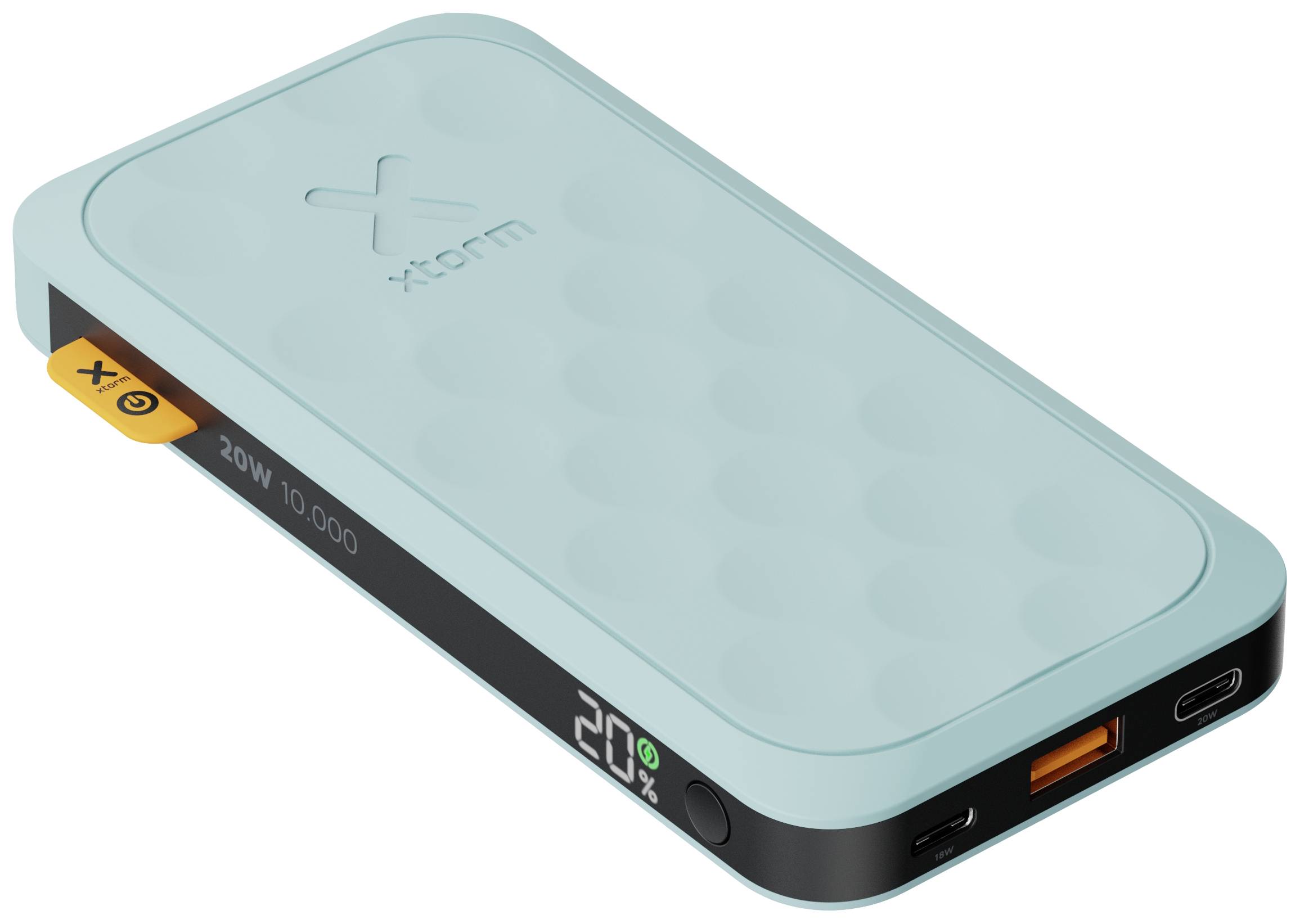 XTORM FS5102 USB-C® battery 10000 mAh LiPo USB type A, USB C® Blue-green