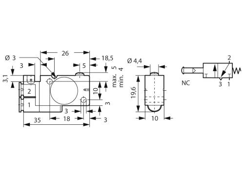 Kendrion Push button valve 1.5 up to 8 bar 1 pc(s)