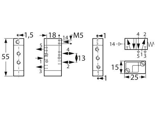Kendrion Stahlschieberventil 0 up to 10 bar 1 pc(s)