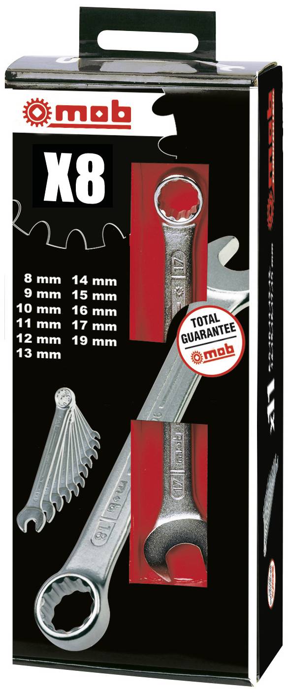MOB 9000001201 Crowfoot wrench set 6-piece Spanner size (metric) 7 - 19 mm