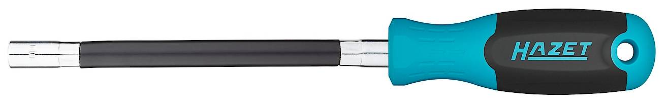 Screwdriver with ergonomic handle in Blue and Black, 'Hazet' brand, suitable for precise handling in mechanical work.