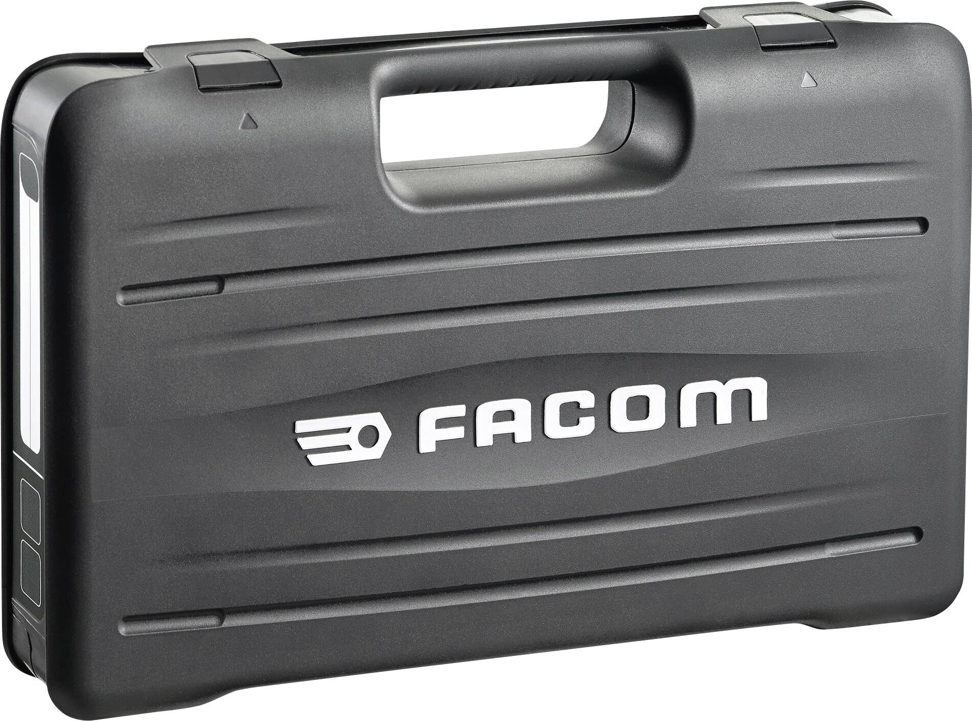 A black tool case with 'FACOM' printed on the front. The case has a handle for carrying.