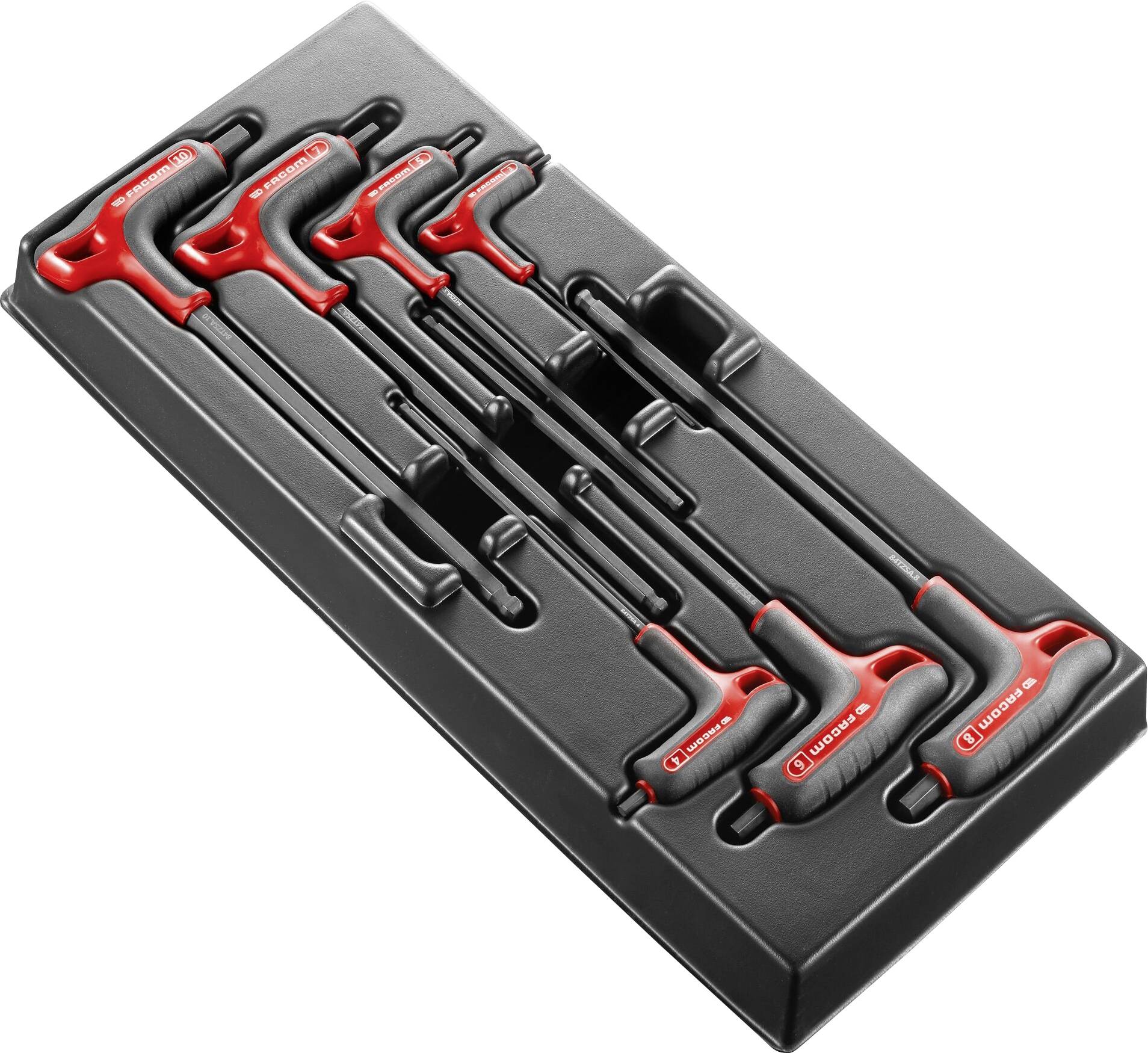 Facom Allen key set Spanner size (metric): 3 mm, 4 mm, 5 mm, 6 mm, 7 mm, 8 mm