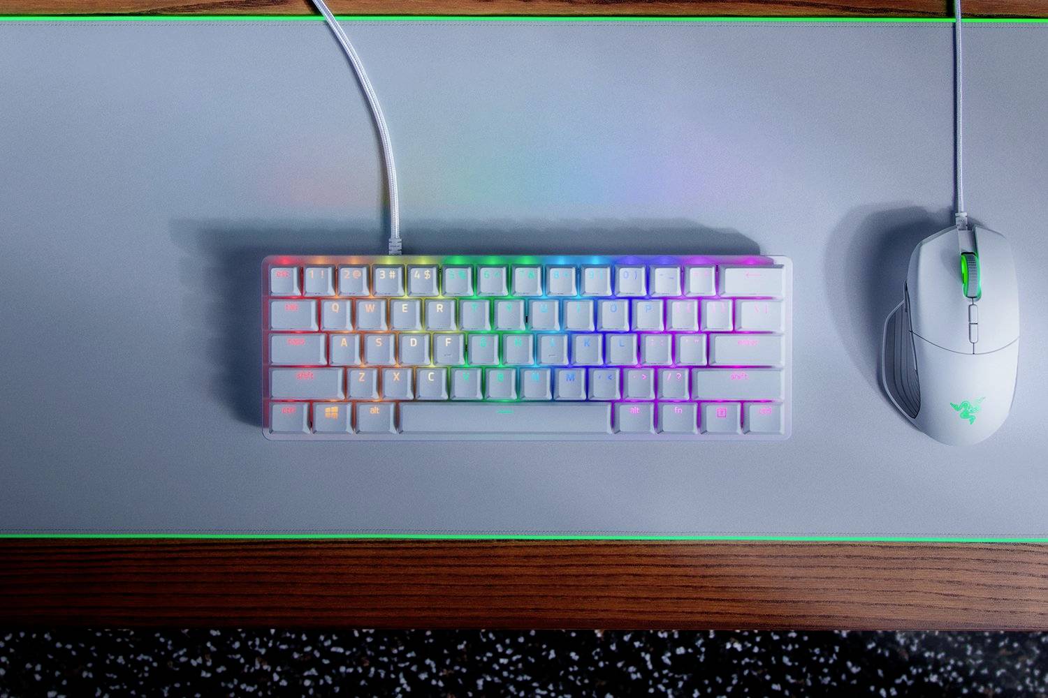 RAZER Huntsman Mini Mercury Edt. Corded Gaming keyboard English, QWERTY White Backlit