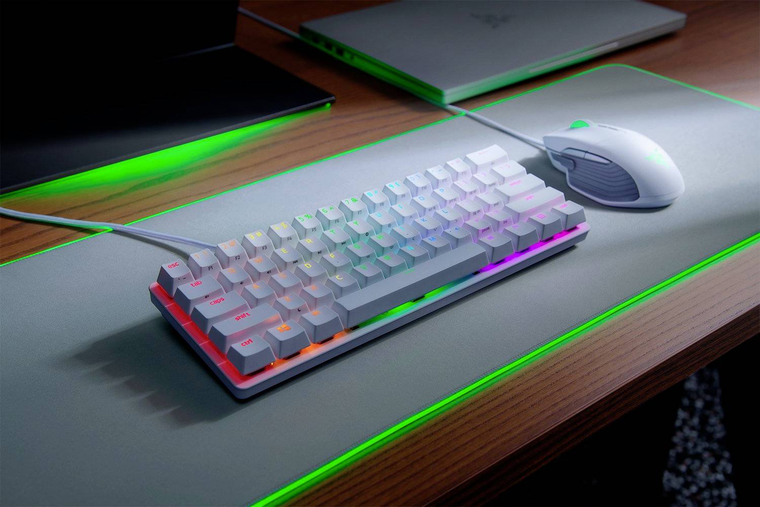 RAZER Huntsman Mini Mercury Edt. Corded Gaming keyboard English, QWERTY White Backlit