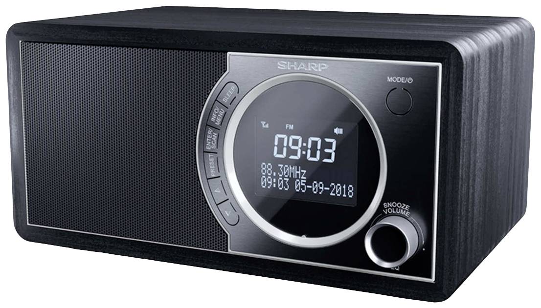 Sharp DR-450 Desk radio DAB+, DAB, FM Bluetooth Black
