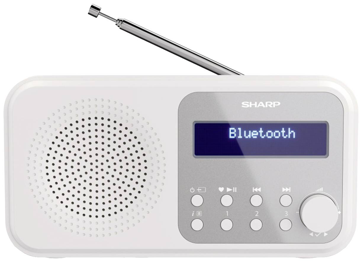Sharp DR-P420 Desk radio DAB+, DAB, FM Bluetooth, USB White