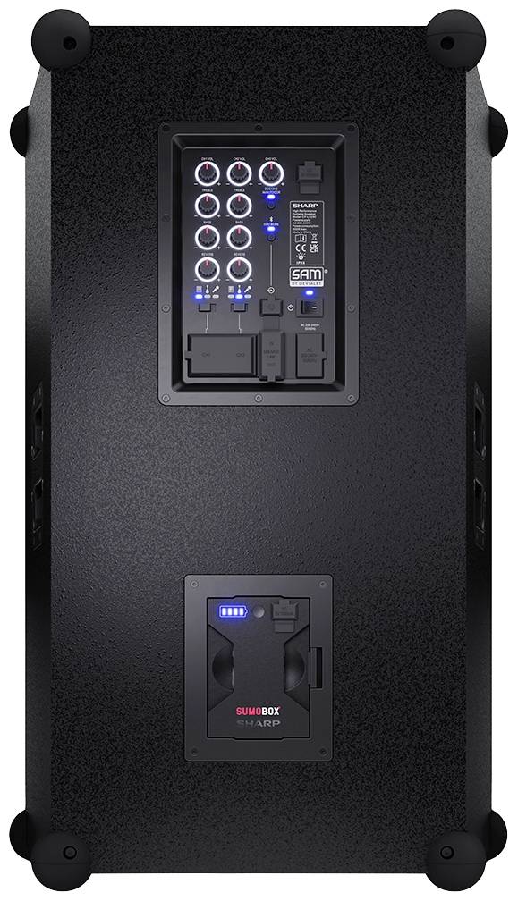 Sharp CP-LS200 SumoBox Pro: Bluetooth speaker Aux, USB Black