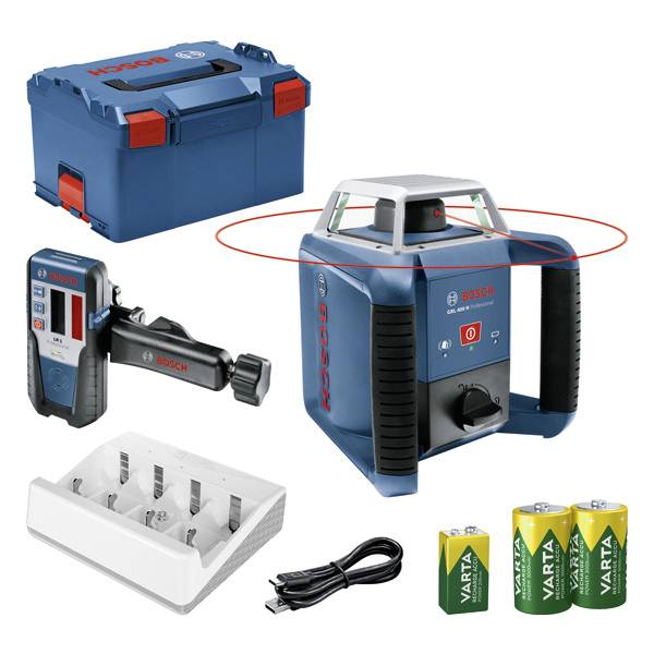 Bosch Professional GRL 400 H + LR 1 in L-BOXX 360-degree laser