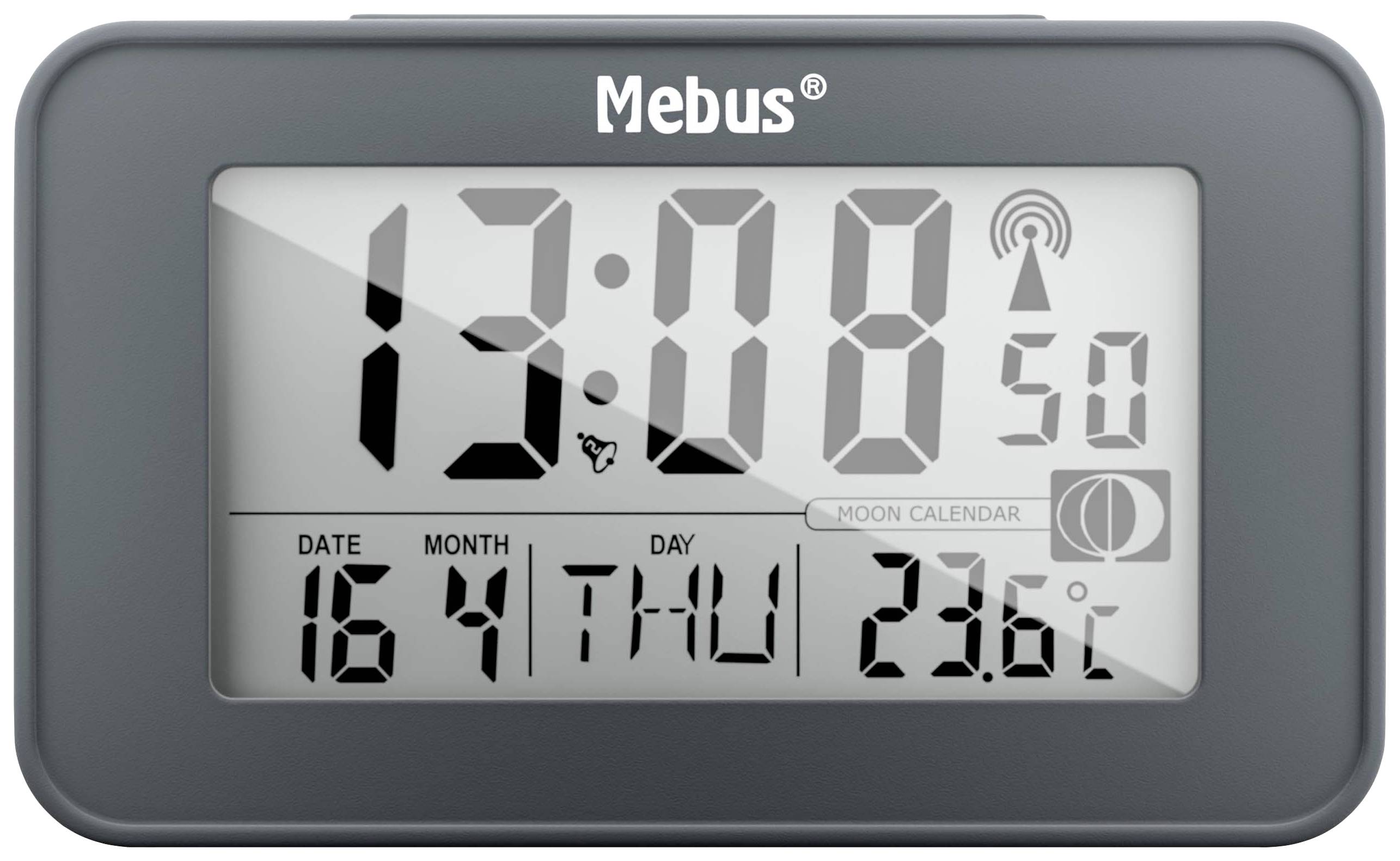 Mebus 51460 Radio Alarm clock Anthracite Alarm times 2