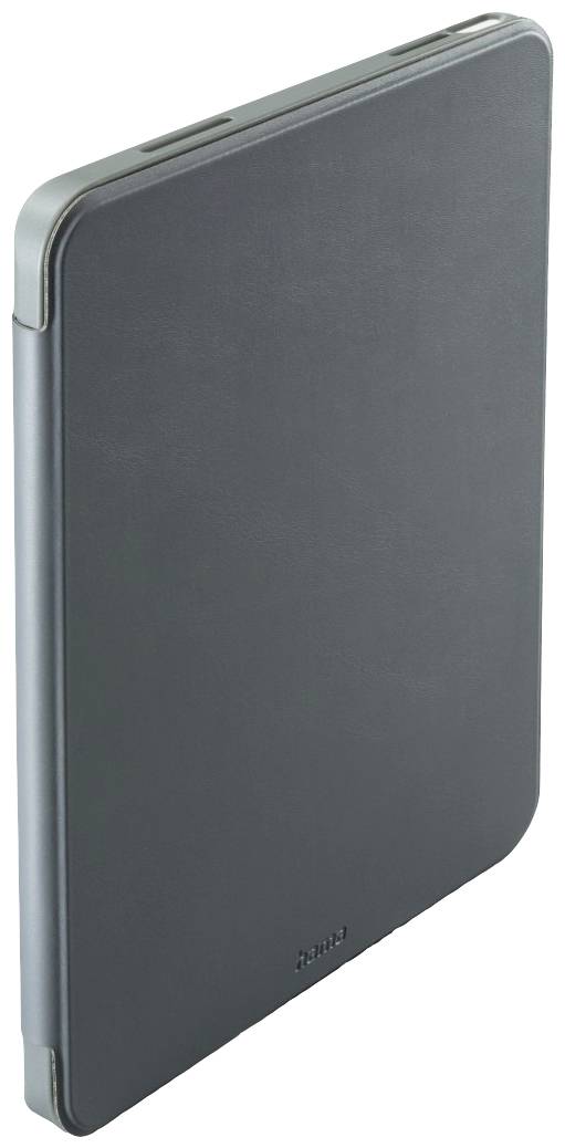 A black, minimalist case with rounded corners and a clean design.