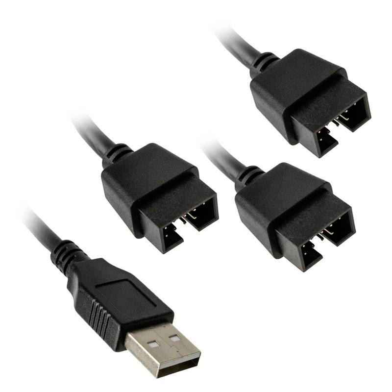 Lian Li Lian Li PW-U2TPAB USB Hub - schwarz USB adapter