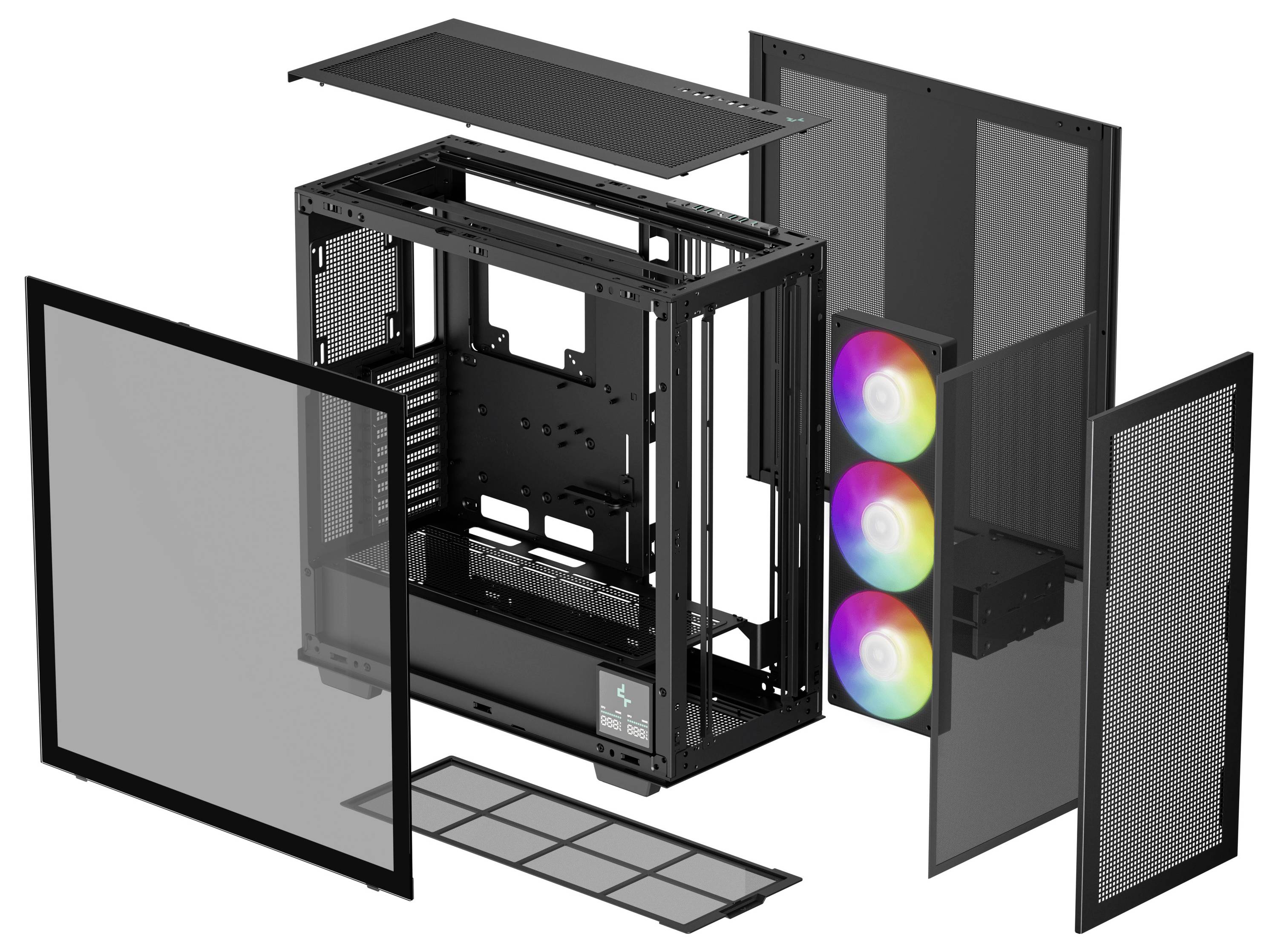 DeepCool Morpheus Midi-Tower - schwarz Midi tower Casing, Game console casing, PC casing Black