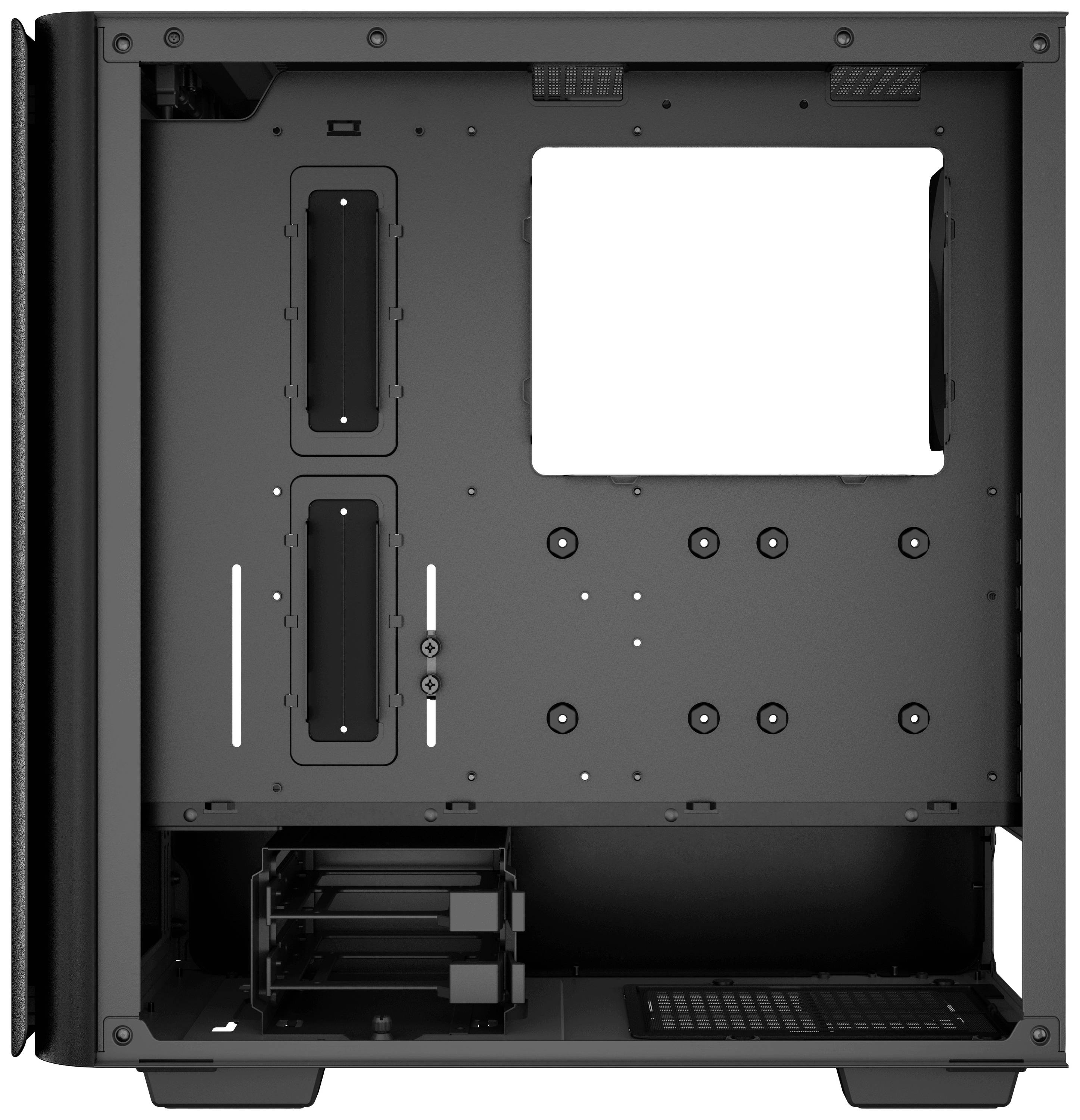 DeepCool CK500 WH Midi-Tower - schwarz Game console casing, Casing, PC casing Black