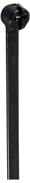 TRU COMPONENTS TC-12814196 Metal barb cable ties 370 mm 4.8 mm Black Metal latch, UV/weatherproof 100 pc(s)