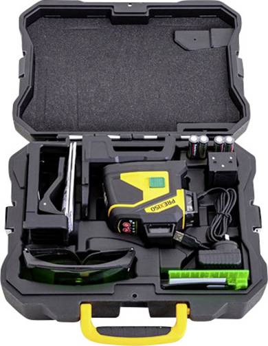 Prexiso PLC3-360G 360-degree line laser level Green laser, Incl. 360-degree laser, Incl. battery, Incl. box Range (max.): 60 m