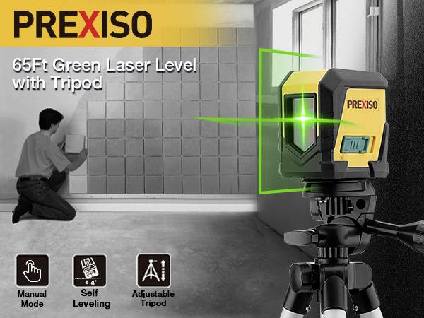 Prexiso PLC10UGT Cross line laser Incl. tripod
